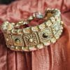 Bracelet manchette séquins
