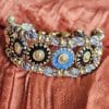 Bracelet manchette séquins lapis